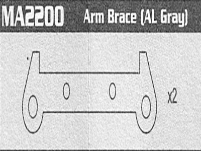 Amewi MA2200 Arm Brace (AL gray) Raptor MA2200