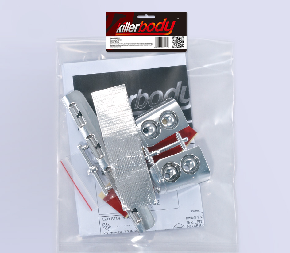 KB48041 Scheinwerferreflektoren Set Heck (für 1/10 SCT)