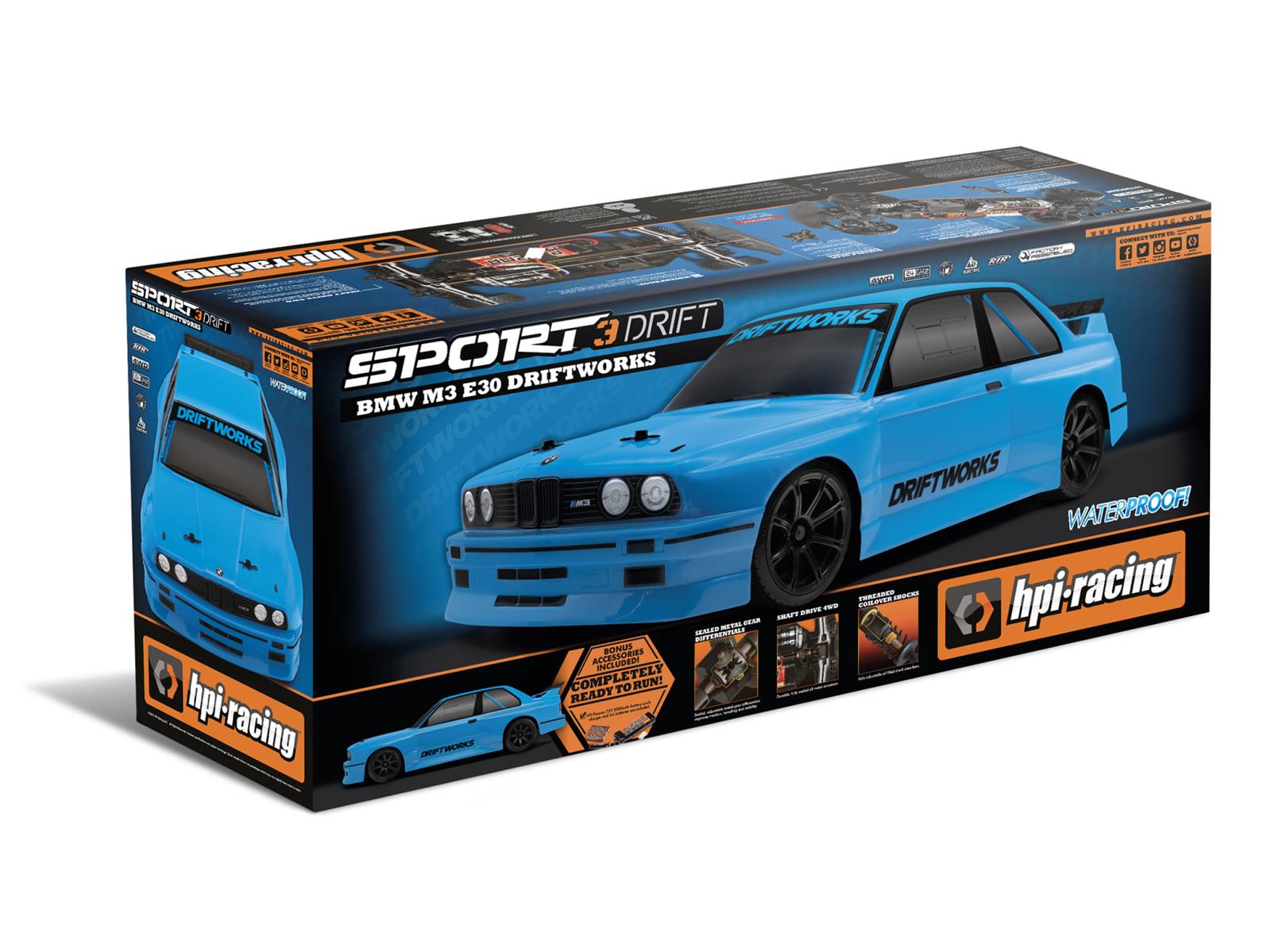 HPI Sport 3 Drift BMW M3 E30 Driftworks 160422