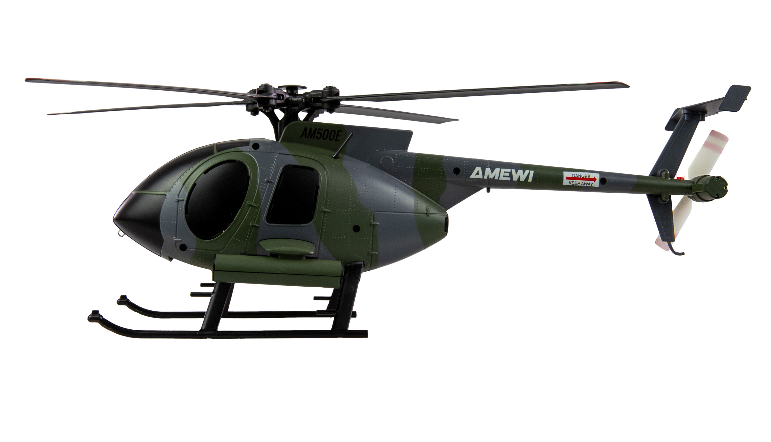 Amewi Hughes MD500 Helikopter Militär 4-Kanal 6G RTF grau 25353