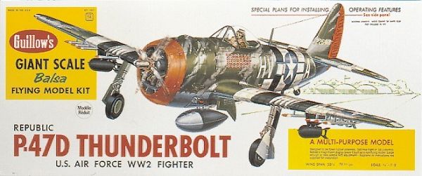 Guillow Thunderbolt 1:16  Scale Balsabausatz 1001