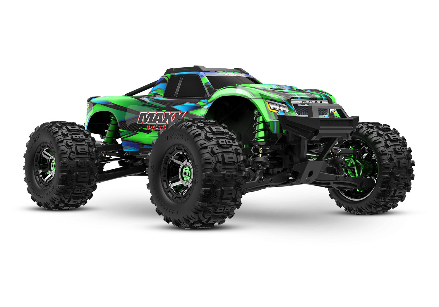 Traxxas MAXX Ultimate 4x4 grün 1/10 Monstertruck RTR Brushless, ohne Akku/Lader 89087-4 - Abbildung 1