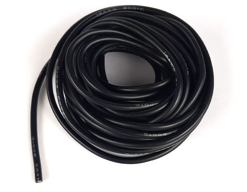 H-SPEED Silikonkabel flexibel 14AWG 2,5mm² 5m schwarz HSPC111