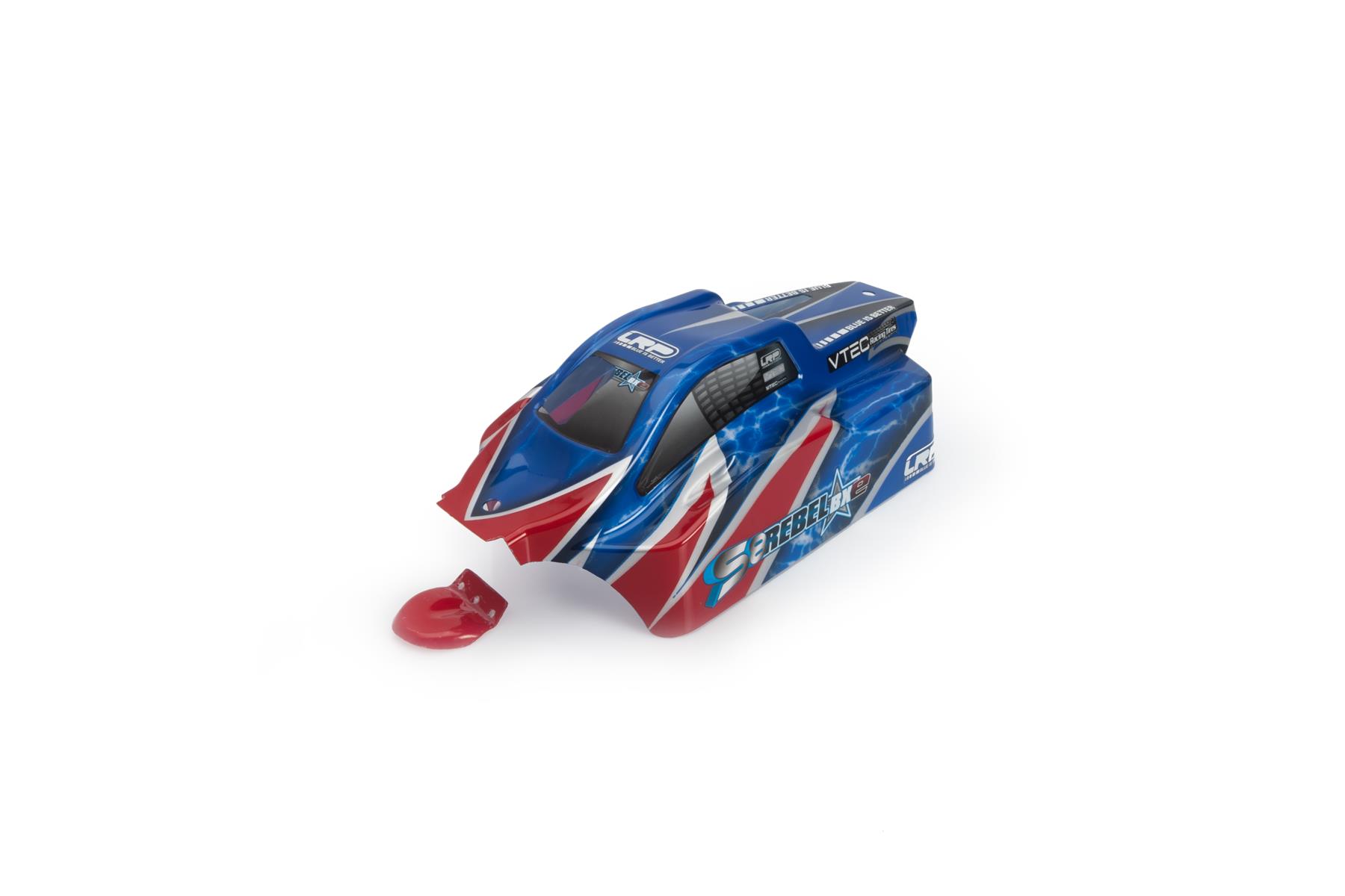 LRP Karosserie lackiert rot/blau HD  Rebel Bxe 133186