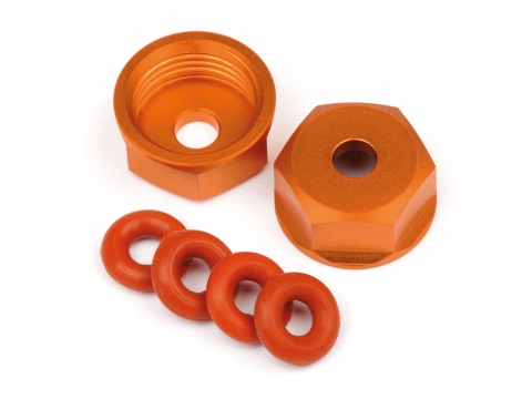 HPI ALU DAEMPFERKAPPE UNTEN (ORANGE/2ST/SAVAGE XS) 108071