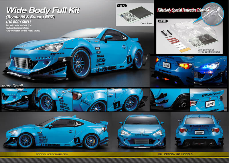 KB48582 Karosserieverbreiterung Type 1 für Toyota 86 & Subaru BRZ