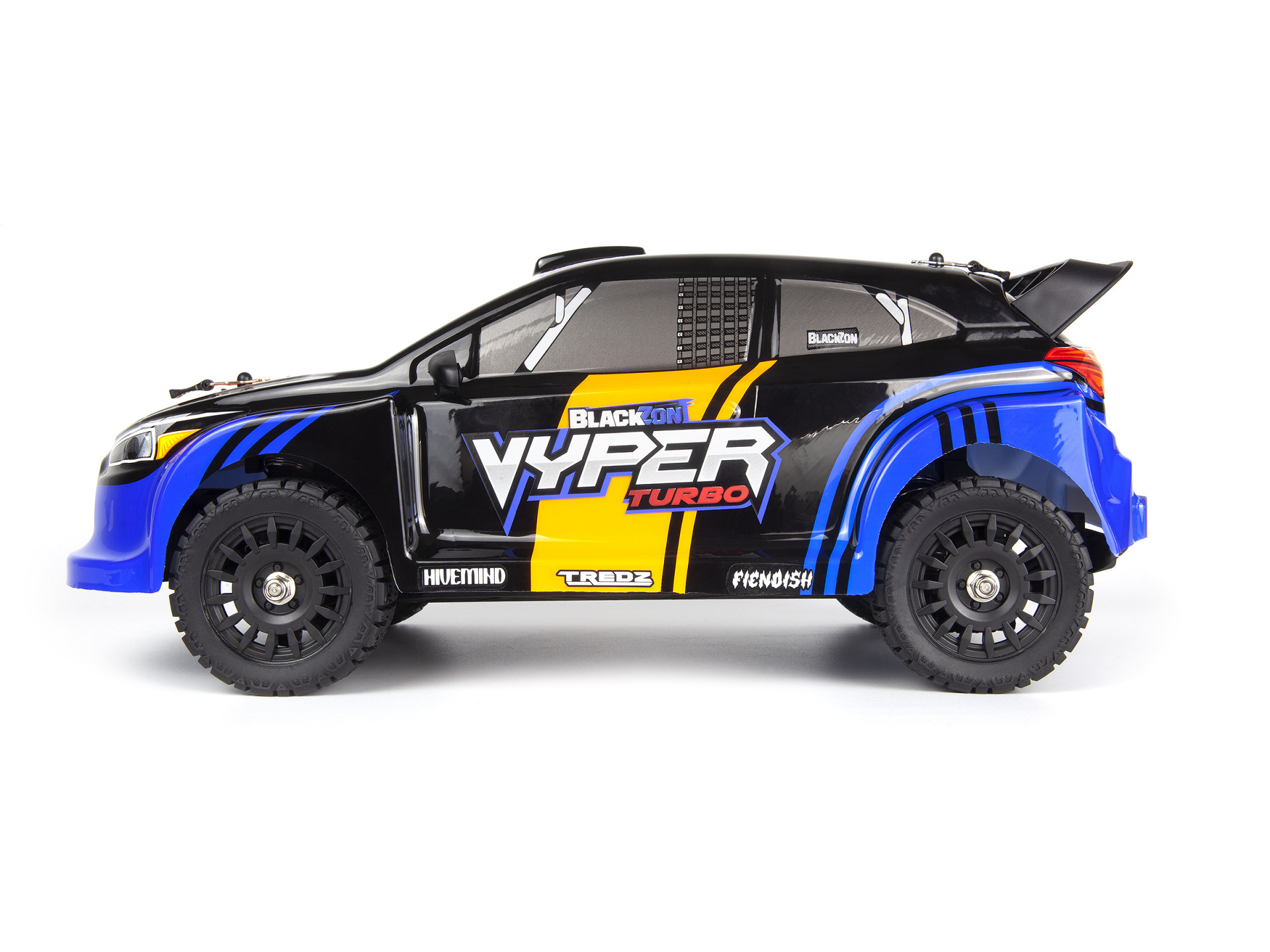 BLACKZON Vyper RX Turbo 1/16 4WD Brushless Rally Car Blau/Orange 540284 - Abbildung 2