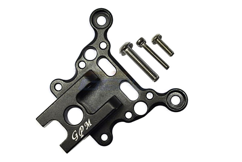 GPM Aluminium Befestigung für obere Chassisstrebe vorne schwarz ARRMA Krat, Tal, Typh, Sent, Out, Notor, Limi MAK015FANBK