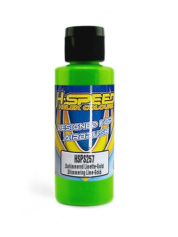 H-SPEED Lexan Airbrush Farbe 60 ml Schimmernd Limette-Gold/Lime-Gold HSPS257