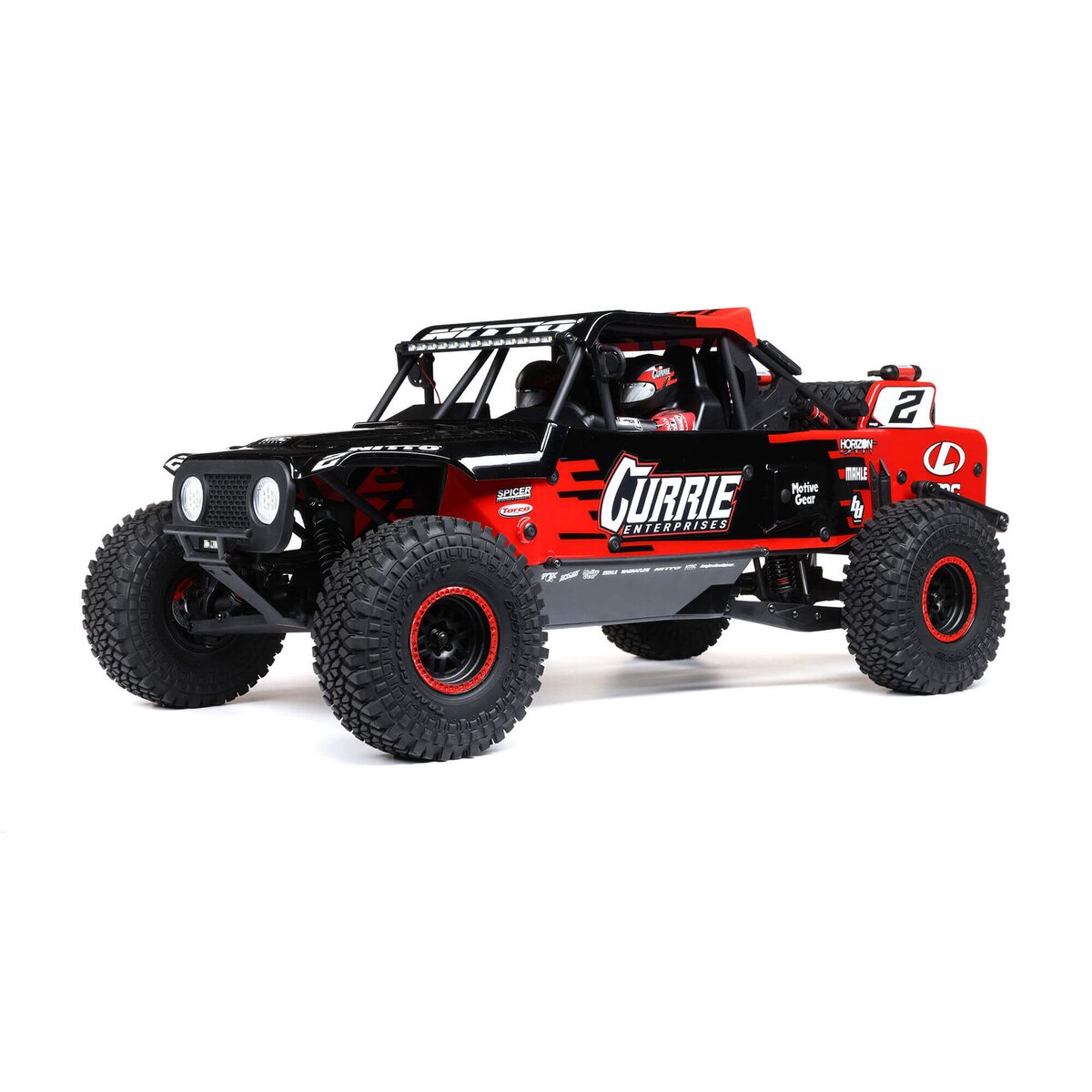 Losi Hammer Rey 1/10 4WD Rock Racer RTR Rot/Schwarz LOS03030T1