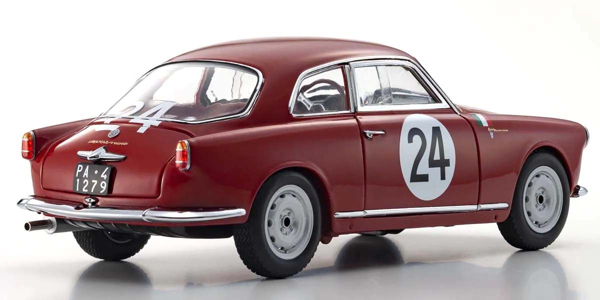 Kyosho 1:18 Alfa Romeo Giuletta SV Targa Florio 1957 Nr.24 08957B