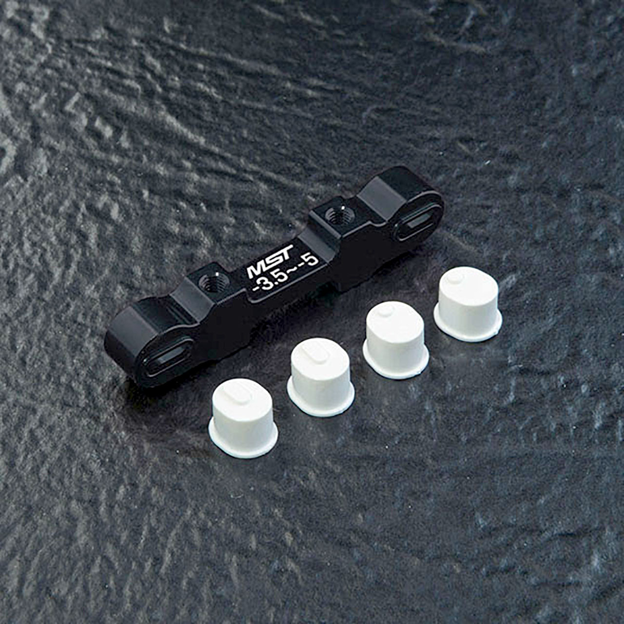 MST-Racing Short adjustable alum. suspension mount (-3.5~-5.0) (black) 820137BK