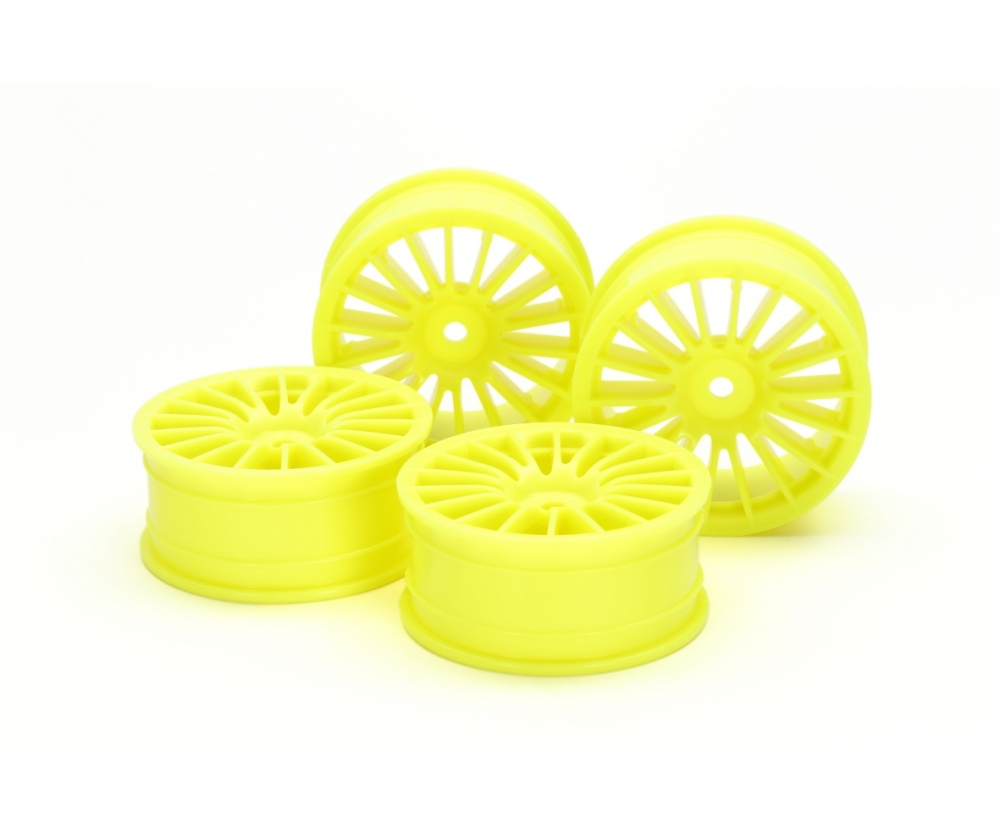 Tamiya 54852 1:10 Felgen (4) 18-Sp. Gelb 24mm 300054852