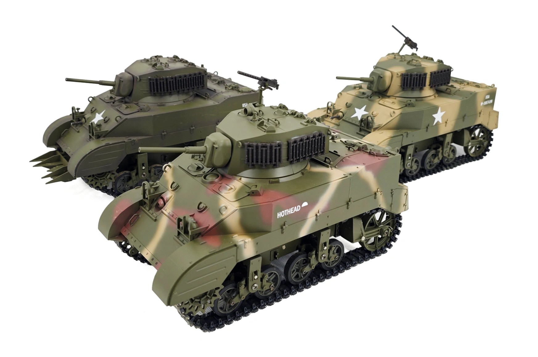 Racent M5A1 Stuart RC Panzer 1/16 Grün - Abbildung 6