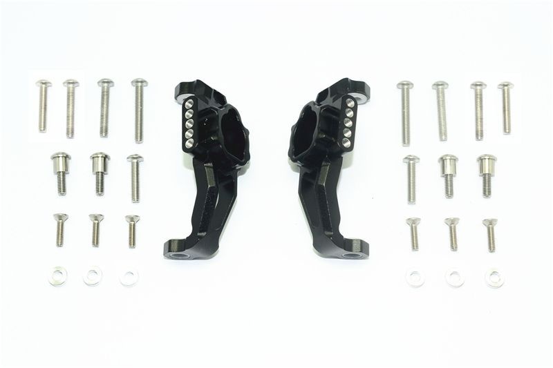 GPM Alu C-Hub Set vorn schwarz Traxxas Traxxas4 & 6