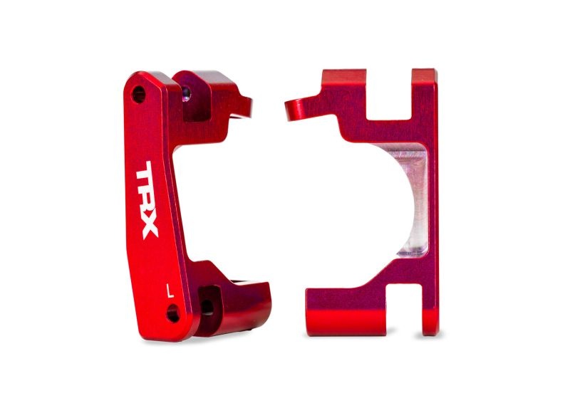 Traxxas Alu rot Caster Blocks l/r für 4x4 Modelle mit Extreme HD (TRX9080) 9063-RED