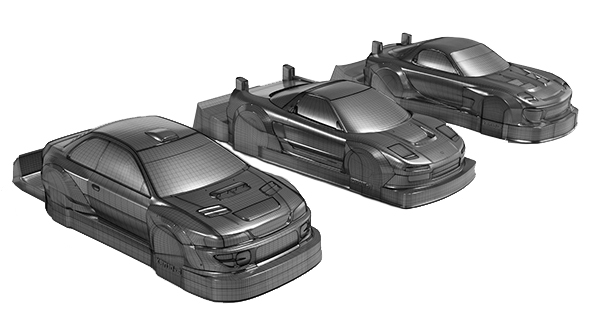 Bittydesign KANJO-S 1/28 Mini-Z Clear Body BDMZ-KJS