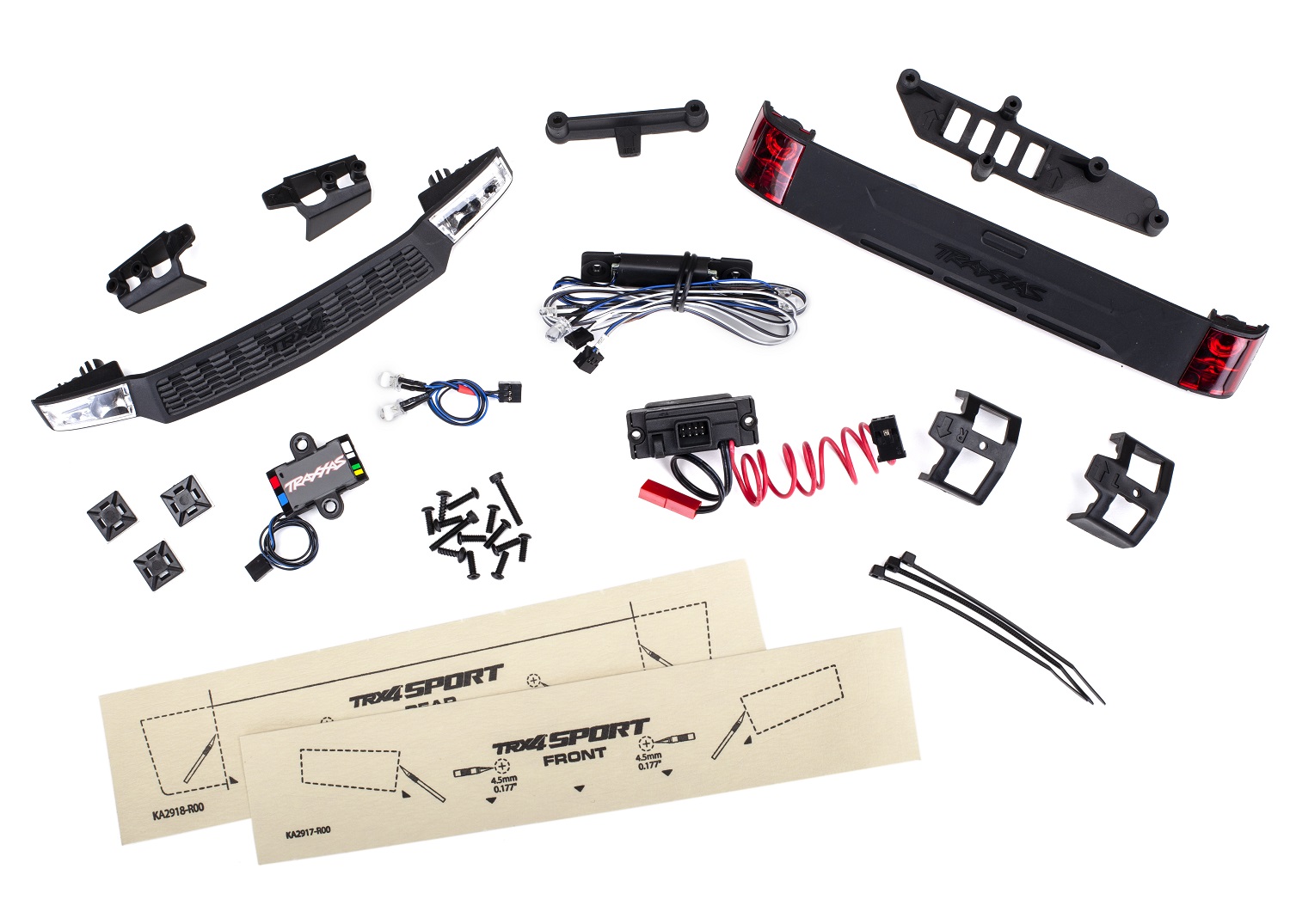 Traxxas 8085 LED Licht-Kit kpl. mit Powersupply (Headlights, Tail light & - Abbildung 1