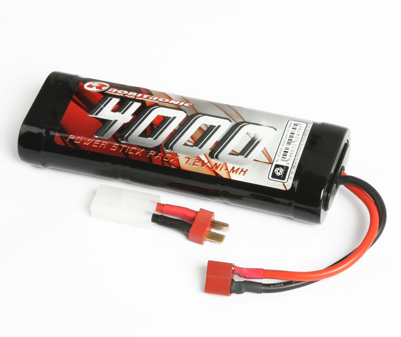 Robitronic SC4000T NiMH Akku 4000mAh 7,2V Stick Pack T-Stecker & Tamiya