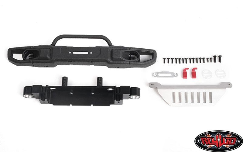 RC4WD OEM Wide Front Winch Bumper W/ Steering Guard VVV-C1110