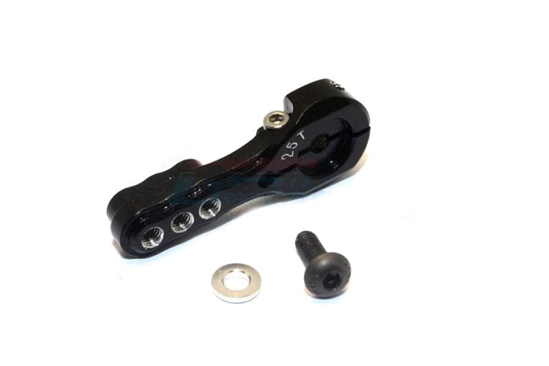 GPM Alu Servohorn 25T 3-Loch schwarz Airtronics/Ko/Jr - Abbildung 1