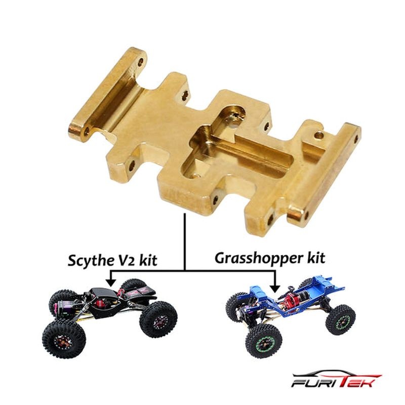 FURITEK LCG Brass Skid plate Skids - Rock Crawler FUR-2166