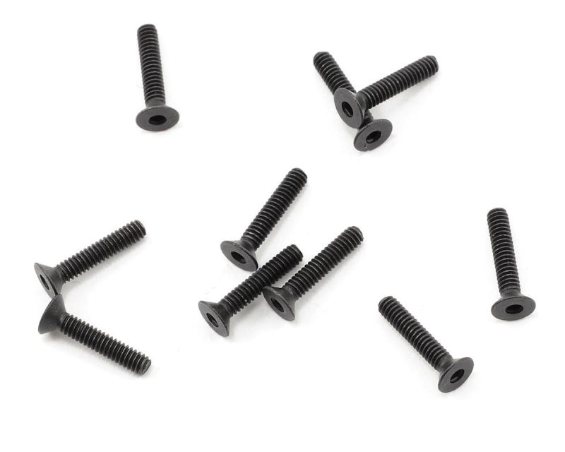 ProTek RC 2x10mm High Strength Flachkopfschrauben (10)  PTK-H-2003