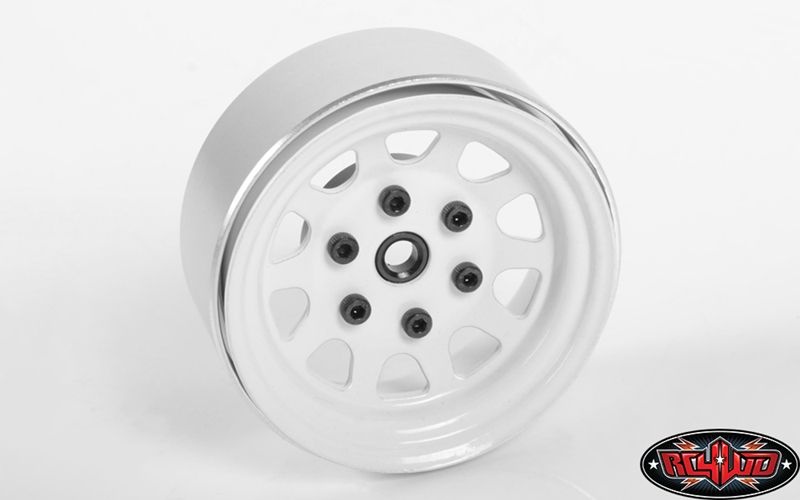 Stamped Steel 1.7 Beadlock Wagon Wheels (White) Z-W0269
