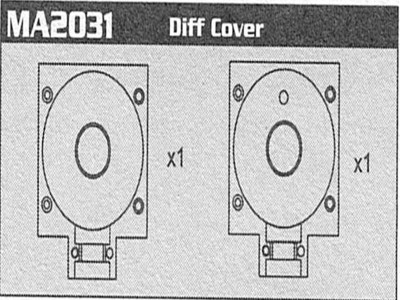 Amewi MA2031 Diff Cover Raptor MA2031