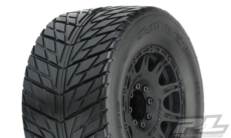 Pro-Line Street Fighter BELTED auf Raid 8x32 Felge schwarz 3.8 17mm (2) v/h tauschbarer Sechskant 10167-10