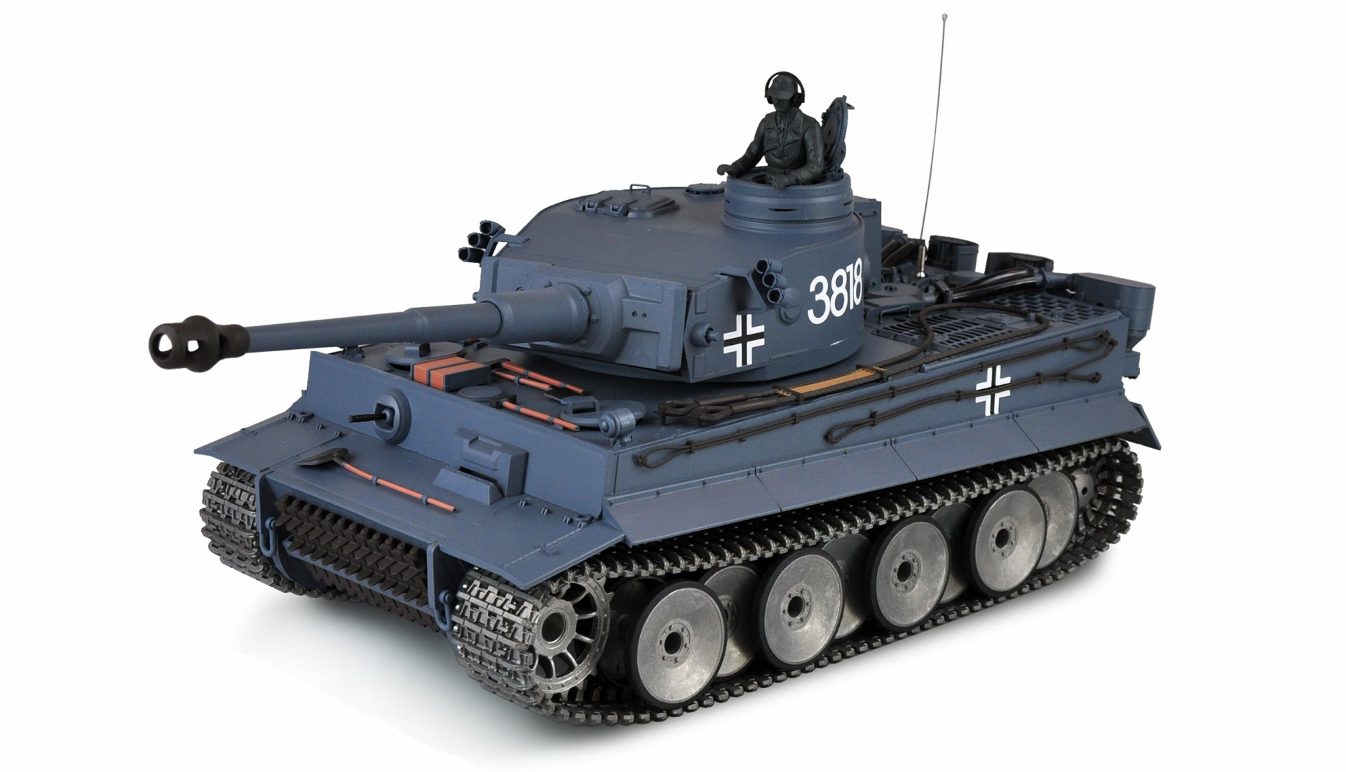 Amewi Tiger I 1:16 Professional Line IR/BB Panzermodell mit Sound 23102 - Abbildung 1