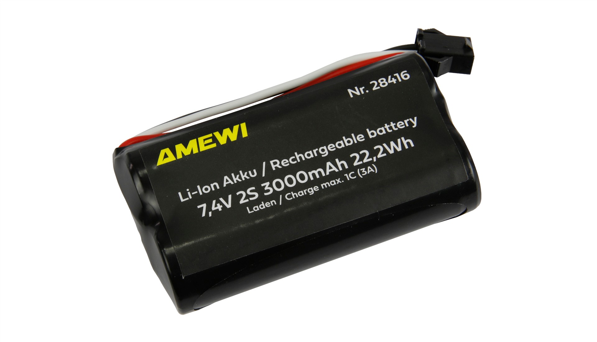 Amewi Li-Ion Akku 2S 7,4V 3000mAh HBX 3-Pin 28416