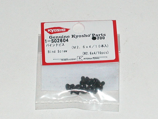 Kyosho LINSENKOPFSCHRAUBEN M2.6X4 (10) METALL 1-S02604
