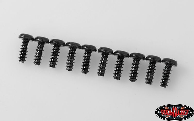RC4WD Button Head Self Tapping Screws M3 X 8mm (Black) Z-S1576