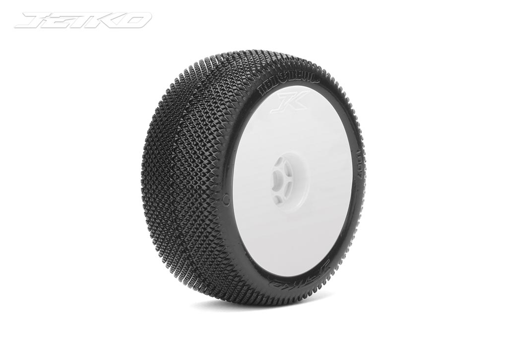 Jetko Red Devil Composite S.Soft verklebt auf Felge weiß 1:8 (2) JK1007CSSGW