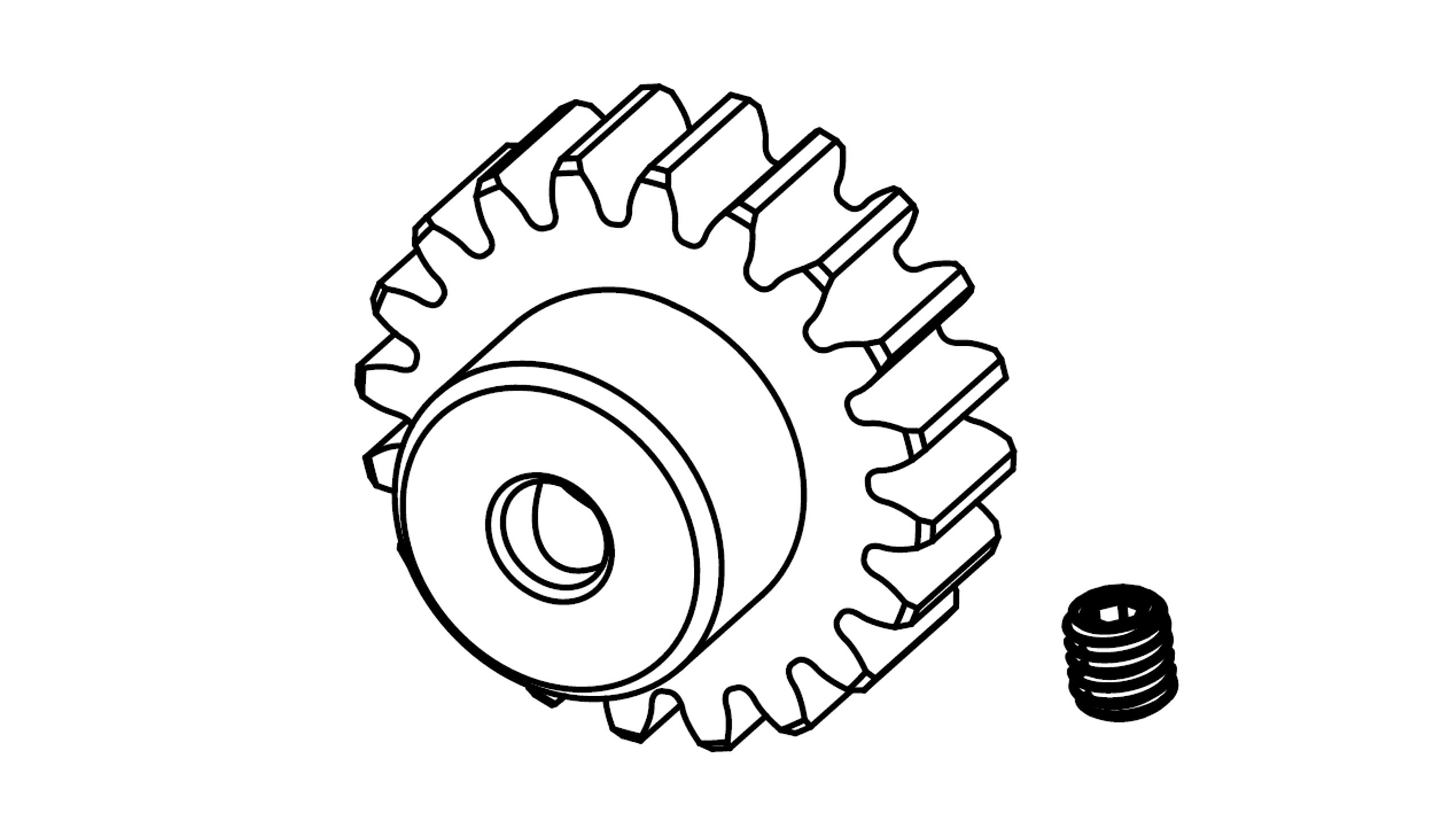 Amewi Motorritzel 20 Zähne Modul 0,8 17223066
