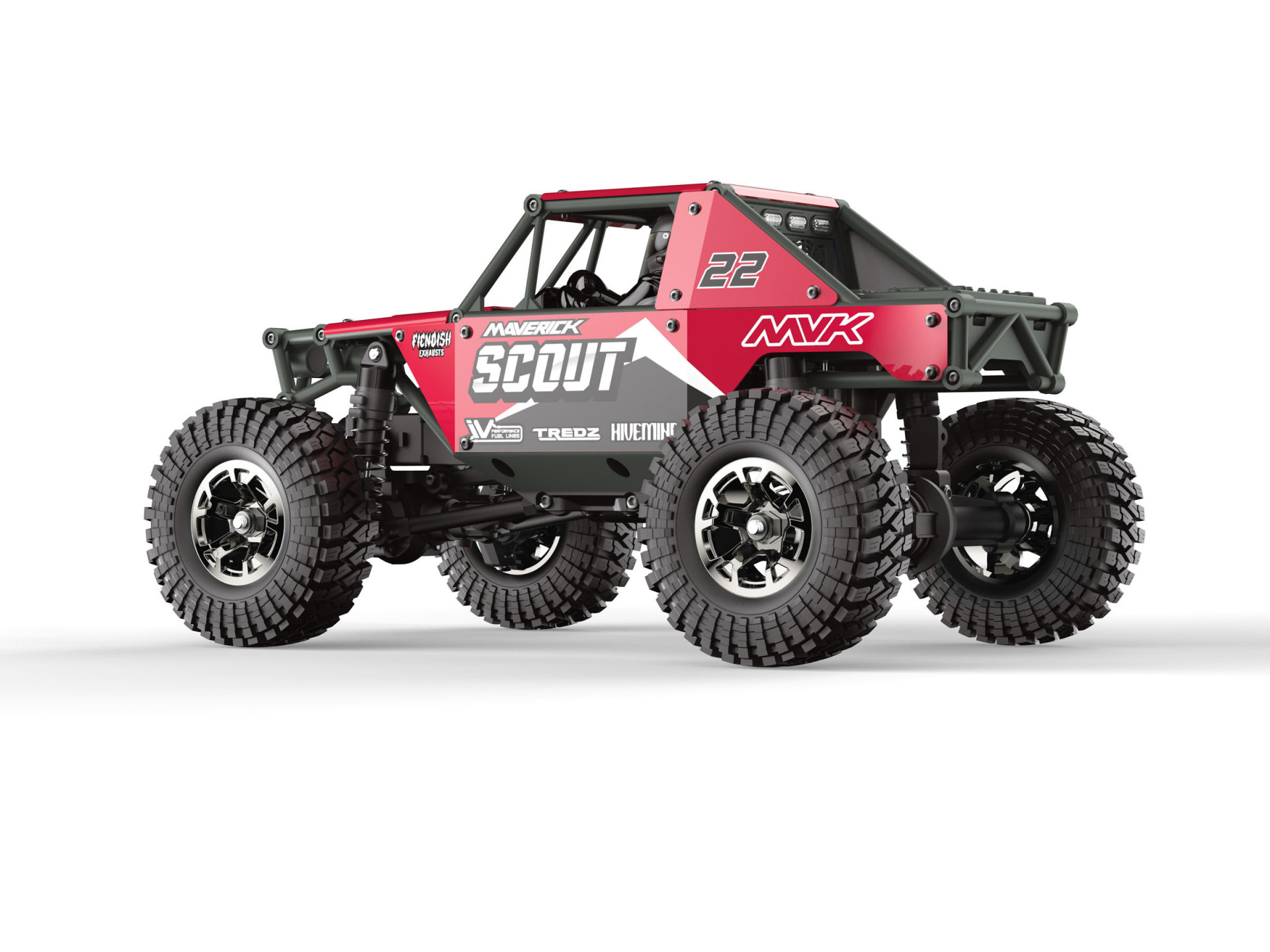 Maverick Scout-24 1/24th Rock Crawler - Rot 151301 - Abbildung 2