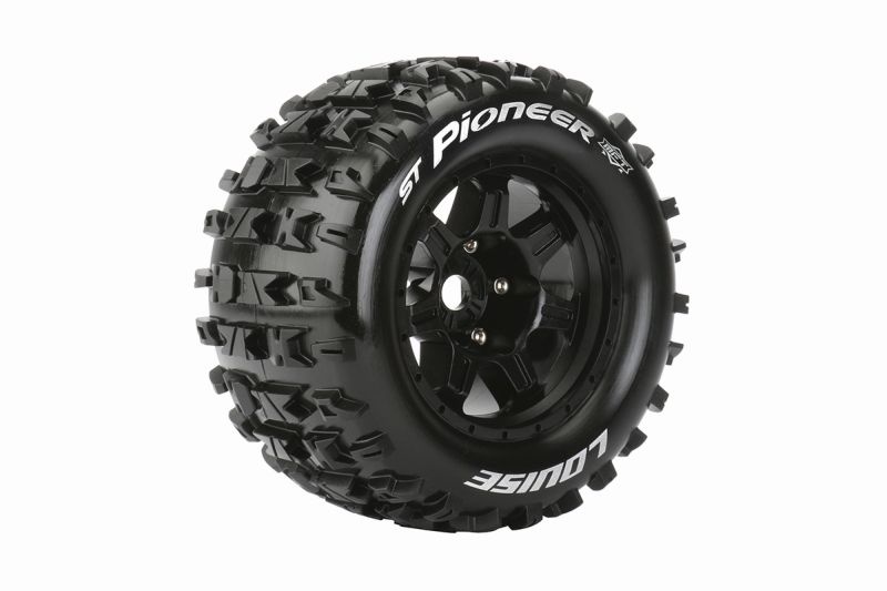 Louise MFT ST 3.8 Pioneer 1/8 Sport Felge schwarz (2) 17mm TRAXXAS, HPI / 1/2Z Offset / L-T3325BH