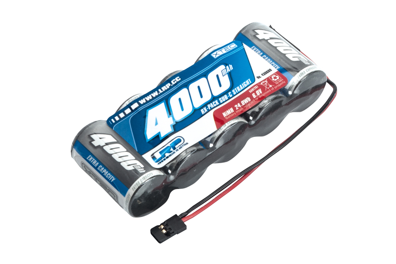 LRP XTEC 1/5 RX-Pack Straight SubC NiMH JR 6.0V 4000mAh