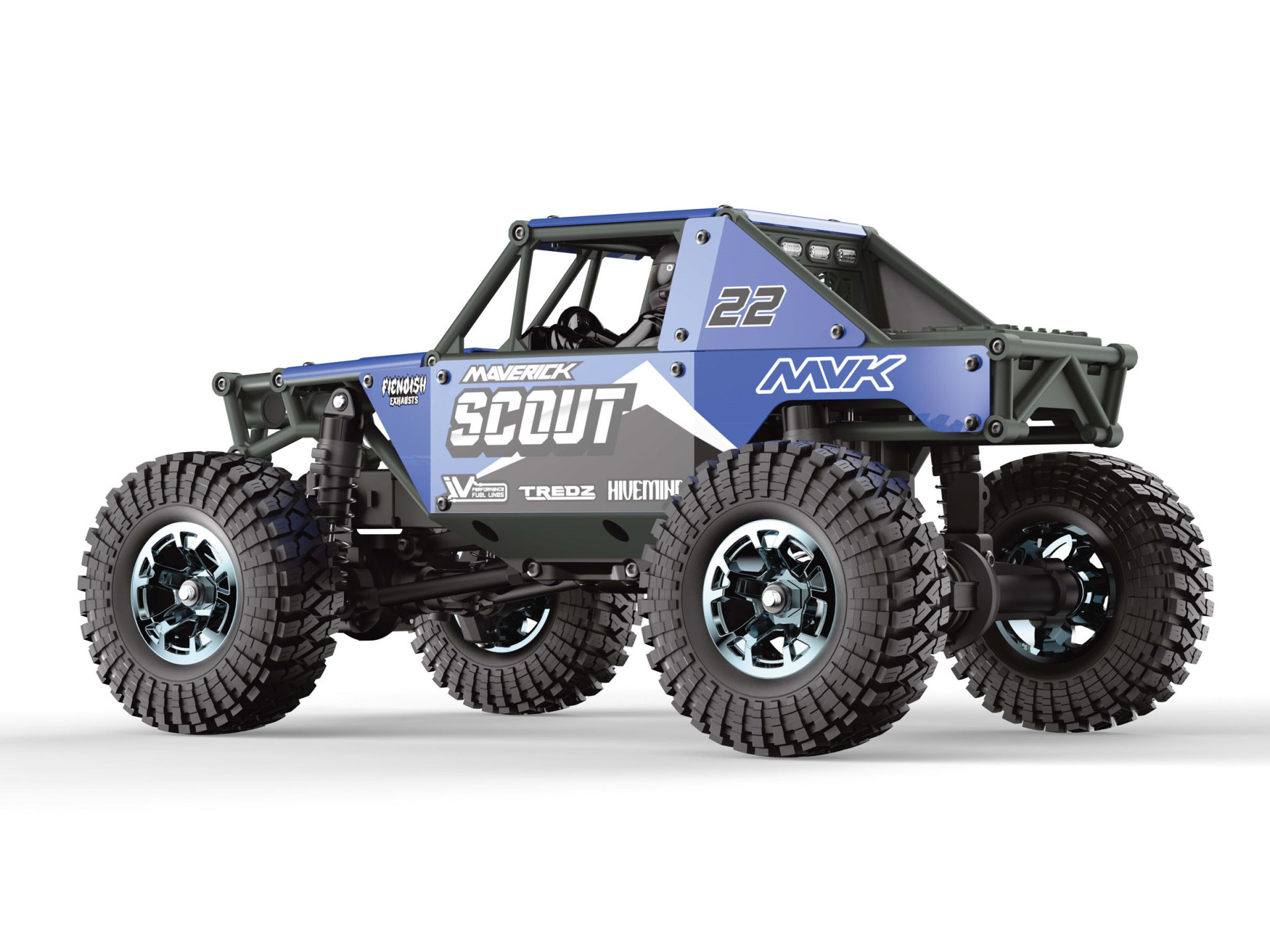 Maverick Scout-24 1/24th Rock Crawler - Blau 151300 - Abbildung 2