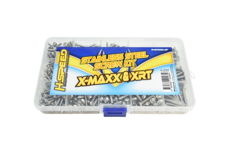 H-SPEED Edelstahl Schraubensatz für X-Maxx & XRT HSPX048