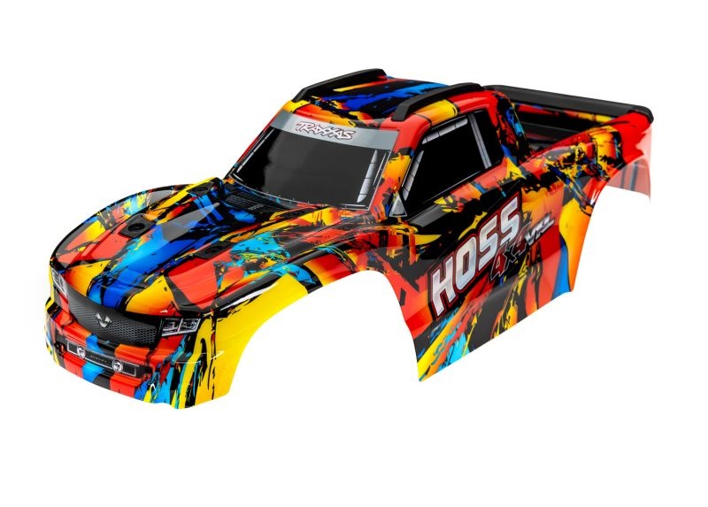 Traxxas Karo Hoss 4X4 VXL Solar-Flare inkl. Aufkleber&Karo-Clips v/h 9011R