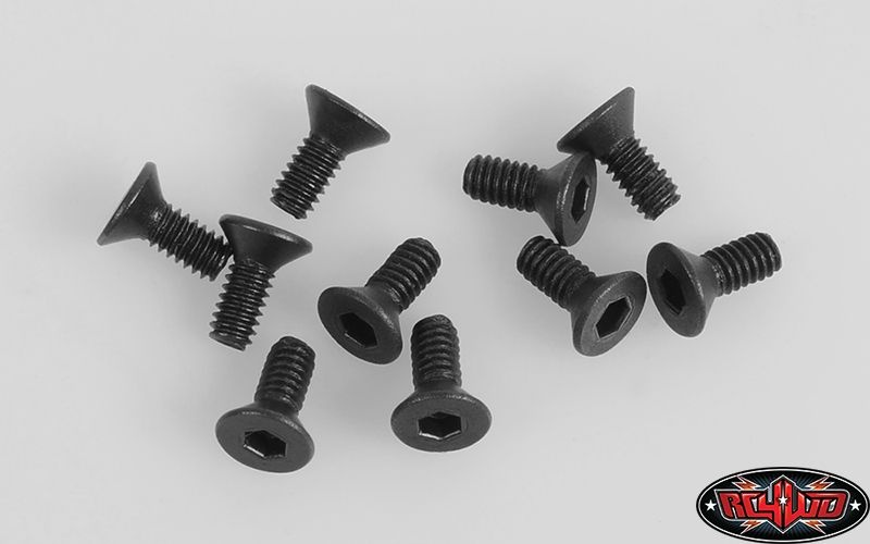 RC4WD Steel Flat Head Socket Cap Screw M2 x 5mm (Black) Z-S1610