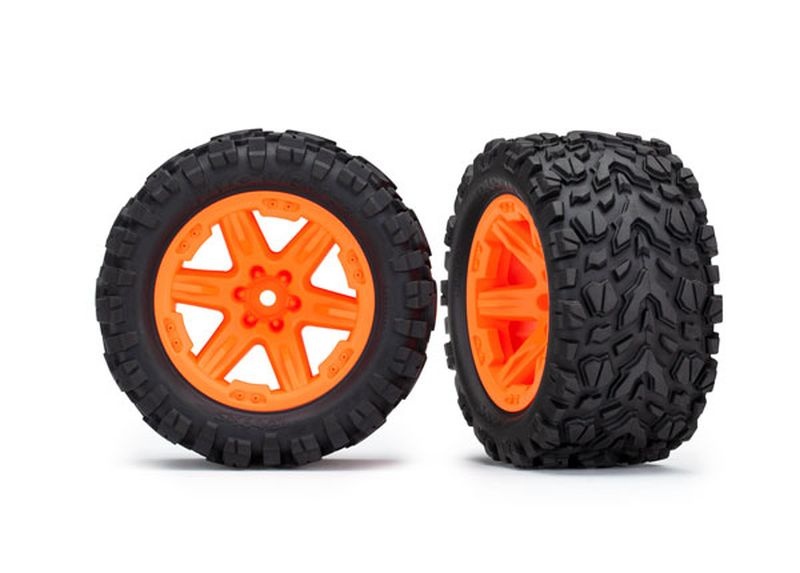 Traxxas 6773A Reifen auf Felge 2.8 RXT orange / Talon Extreme (2) (TSM rat