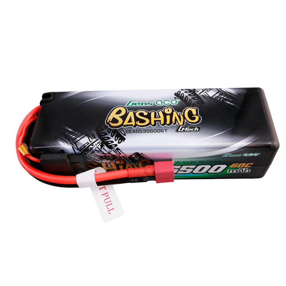 Gens Ace G-Tech 5500mAh 11.1V 3S 60C HardCase 15# car Lipo Akku mit T-plug GEA553S60DGT