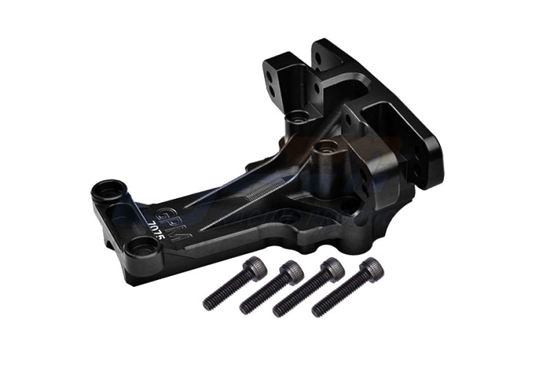 GPM Bulkhead 7075-T6 Aluminium vorne schwarz TRX XRT XRT012BK - Abbildung 1