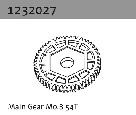 Absima Main Gear M0.8 54T 1232027