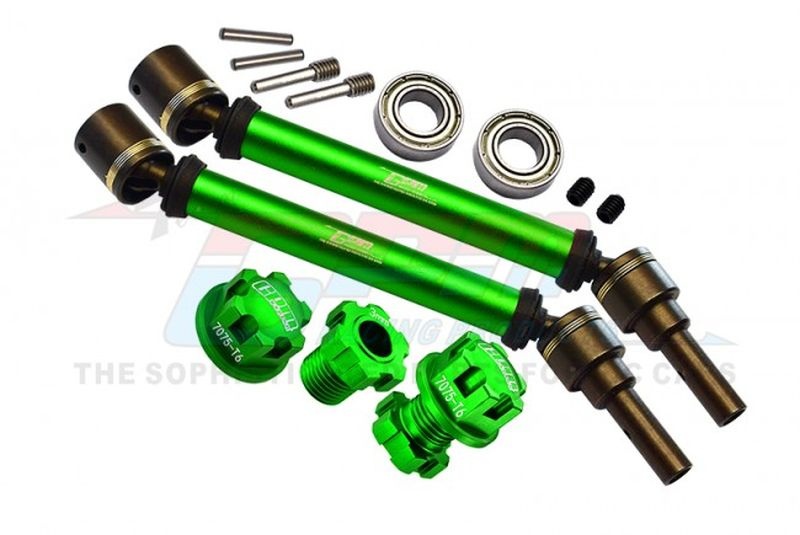 GPM Stahl CVD gehärtet mit Aluwelle Set v/h grün (2) TRX WideMAXX TXMS143F/RSNG