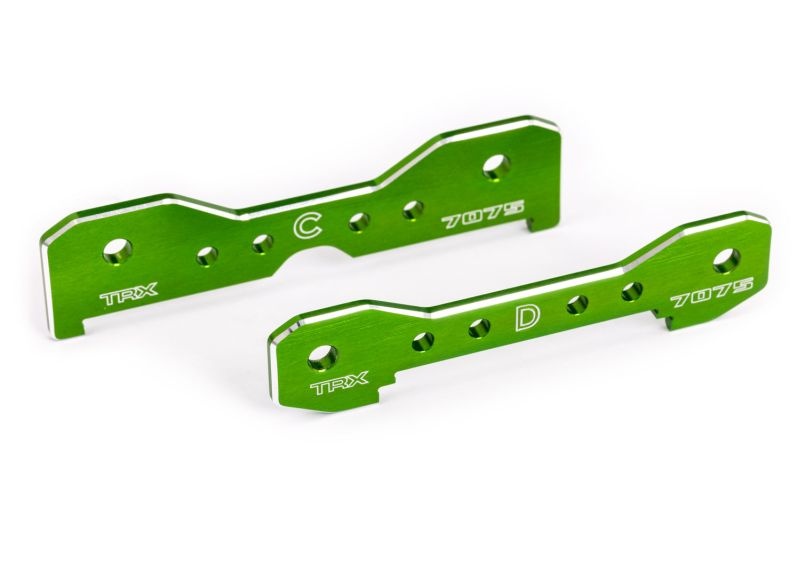 Traxxas Querlenker-Halter hinten 7075-T6 Alu grün eloxiert 9630G
