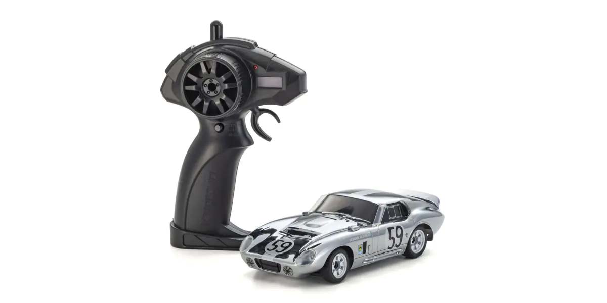 Kyosho First Mini-Z 1:28 Shelby Cobra Daytona Chrome 66611C